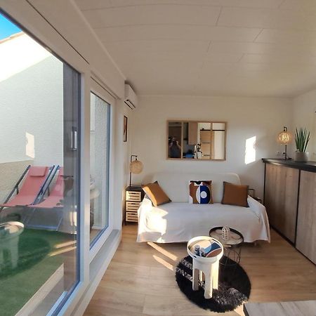 Studio Climatise Cosy Avec Grande Piscine Chauffee 아그 외부 사진